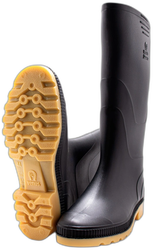 Bota Granjera Llanera Venus caña alta negra