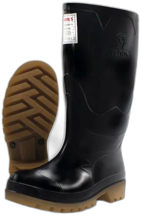 Bota Industria Liviana Venus en PVC negro