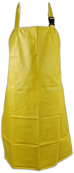 Delantal industrial en PVC amarillo