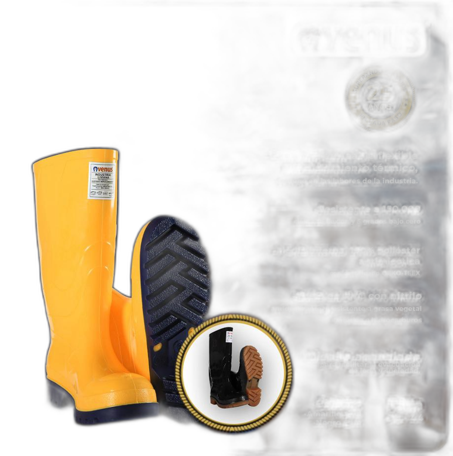 Bota Industrial Liviana Venus amarilla